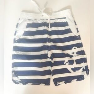 Beachcomber Coastal Kids Nautical Swim Shorts Size Medium